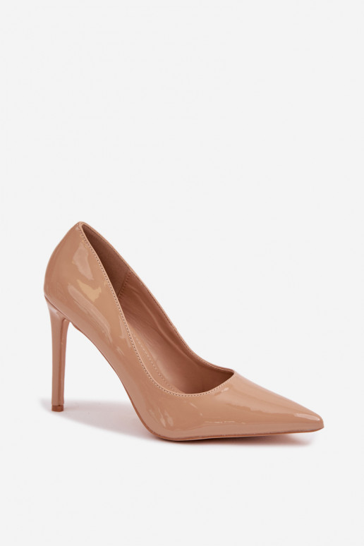 Laque kõrge kontsaga eko-nahast beeži värvi Jonira