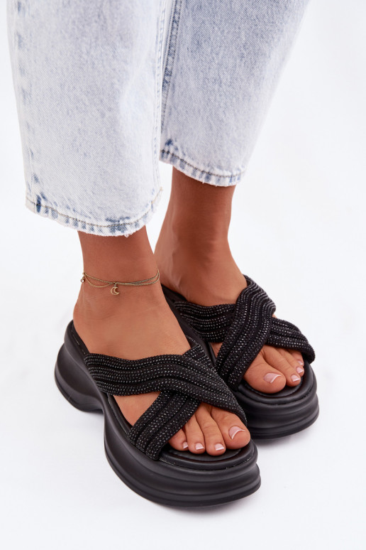 naiste plätud platvormiga Ze Zdobionymi Paskami msuud Eslira