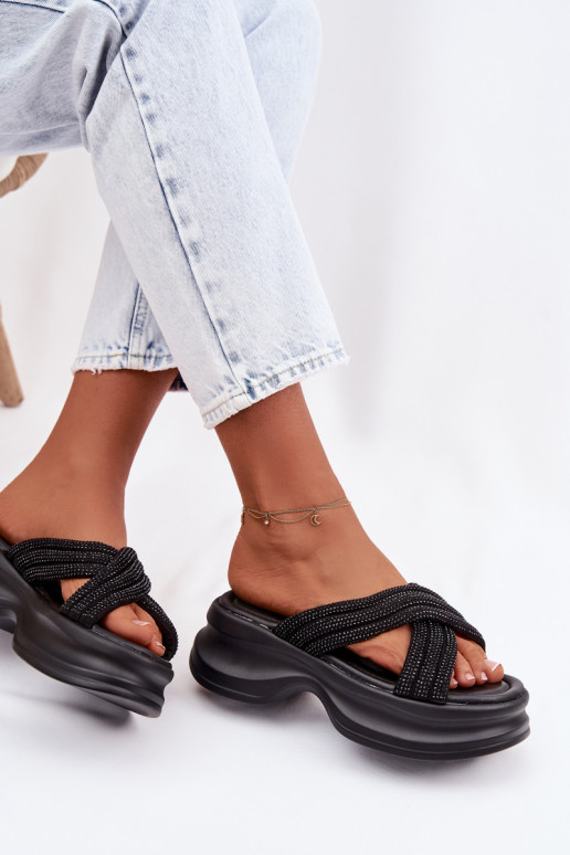 naiste plätud platvormiga Ze Zdobionymi Paskami msuud Eslira