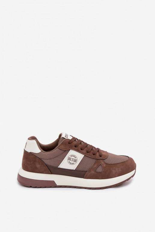 spordijalatsid Sneakers tüüpi jalanõud meestele Big Star TT174353 pruunid värvi