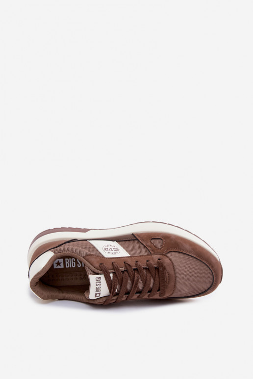 spordijalatsid Sneakers tüüpi jalanõud meestele Big Star TT174353 pruunid värvi