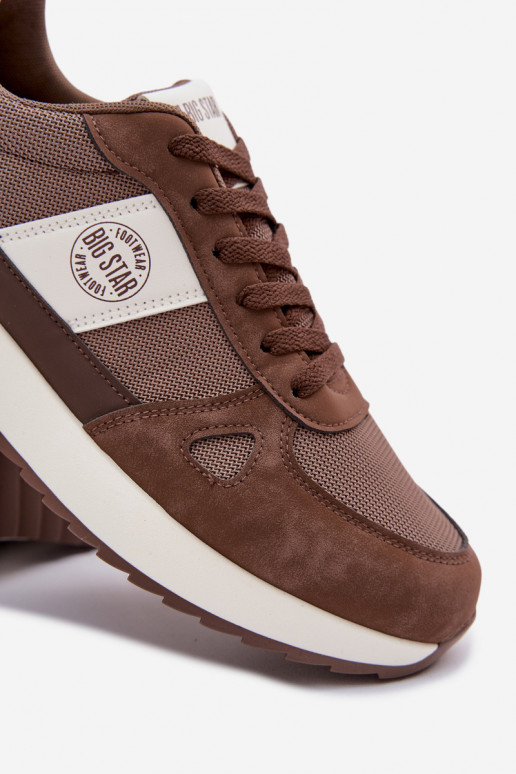 spordijalatsid Sneakers tüüpi jalanõud meestele Big Star TT174353 pruunid värvi