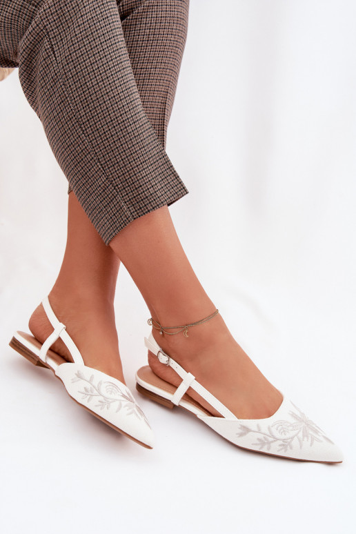 PealistesandaalidHaftem Peal sileda tallaga valget värvi Grelia