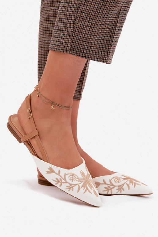 PealistesandaalidHaftem Peal sileda tallaga pruunid värvi Grelia