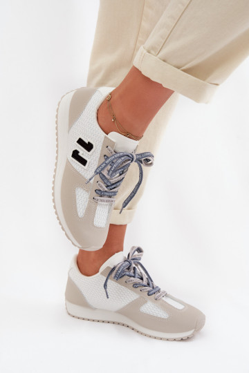 Sneakers tüüpi jalanõud Pealiste omad Koos Ornate Paeladm Halli värvi Henira