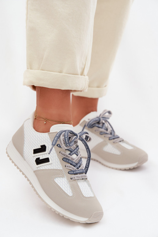 Sneakers tüüpi jalanõud Pealiste omad Koos Ornate Paeladm Halli värvi Henira