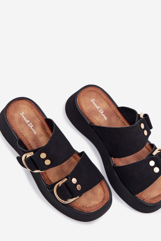 naiste plätud platvormiga Ze Kuldset värvimi neetide ja pandlagami msuud Nelirae