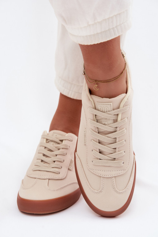 Sneakers tüüpi jalanõud Pealiste omad Riidest Big Star TT274358 beeži värvi