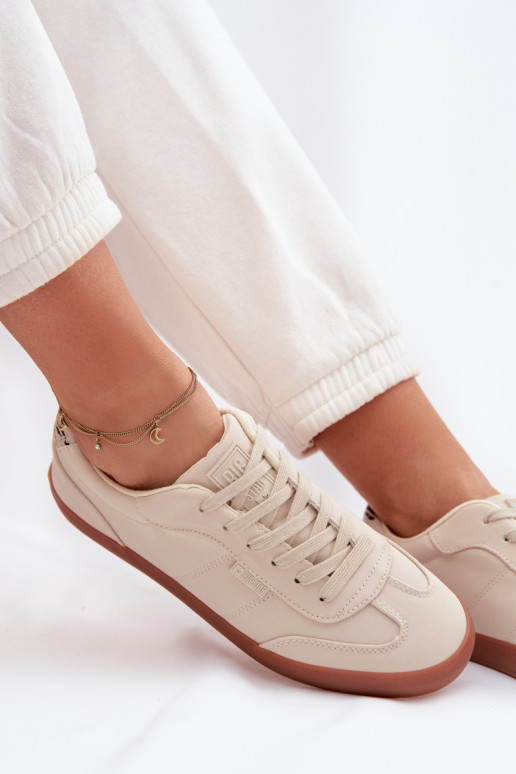 Sneakers tüüpi jalanõud Pealiste omad Riidest Big Star TT274358 beeži värvi