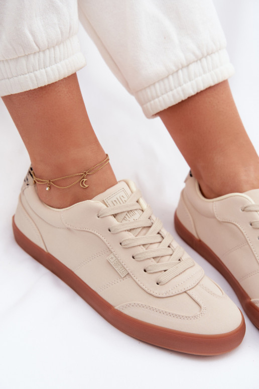 Sneakers tüüpi jalanõud Pealiste omad Riidest Big Star TT274358 beeži värvi