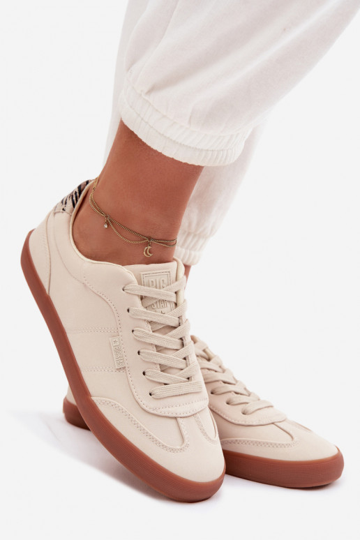 Sneakers tüüpi jalanõud Pealiste omad Riidest Big Star TT274358 beeži värvi