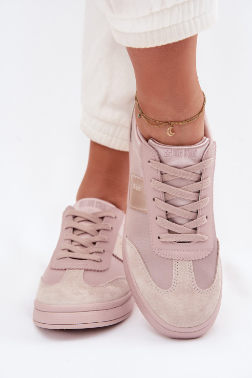 Sneakers tüüpi jalanõud Pealiste omad Big Star TT274157 Tumeroosad värvi