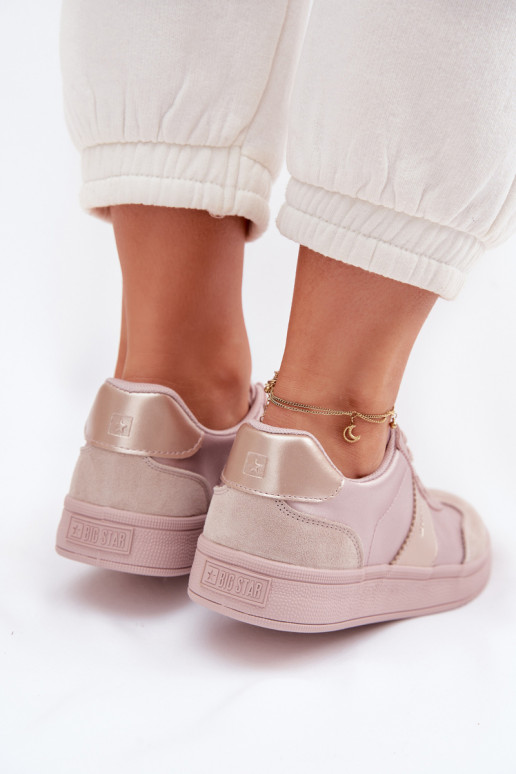 Sneakers tüüpi jalanõud Pealiste omad Big Star TT274157 Tumeroosad värvi