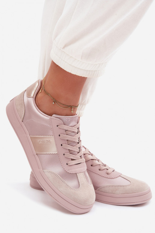 Sneakers tüüpi jalanõud Pealiste omad Big Star TT274157 Tumeroosad värvi