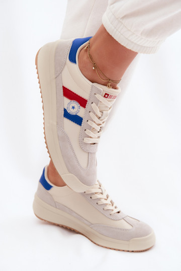 Sneakers tüüpi jalanõud Pealiste omad Big Star TT274161 beeži värvi