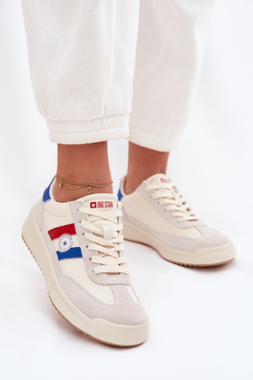 Sneakers tüüpi jalanõud Pealiste omad Big Star TT274161 beeži värvi 2