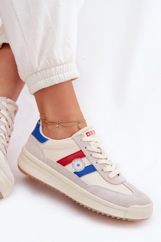 Sneakers tüüpi jalanõud Pealiste omad Big Star TT274161 beeži värvi