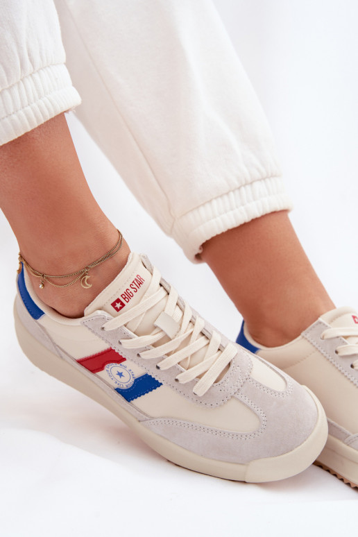 Sneakers tüüpi jalanõud Pealiste omad Big Star TT274161 beeži värvi