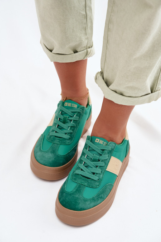 seemisnakhsed Sneakers tüüpi jalanõud Pealiste omad Big Star TT274163 Rohelist värvi