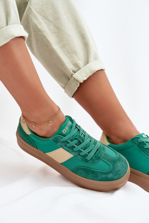 seemisnakhsed Sneakers tüüpi jalanõud Pealiste omad Big Star TT274163 Rohelist värvi