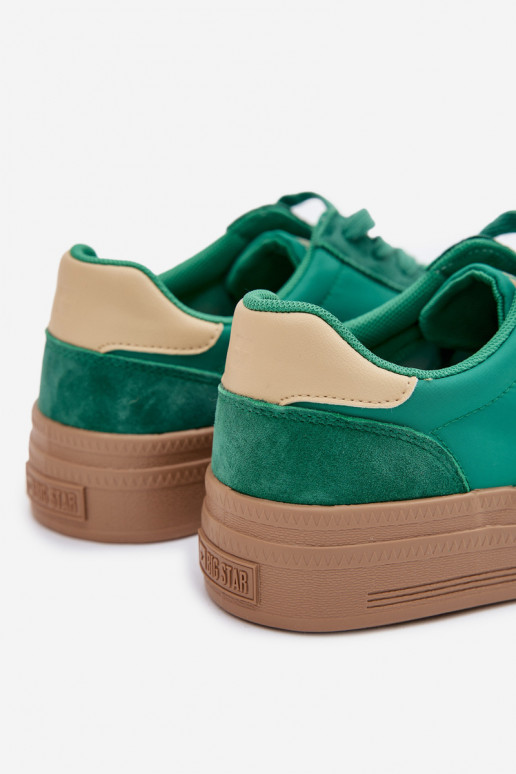 seemisnakhsed Sneakers tüüpi jalanõud Pealiste omad Big Star TT274163 Rohelist värvi