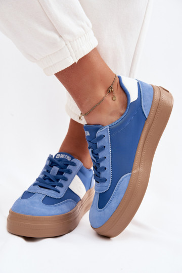 seemisnakhsed Sneakers tüüpi jalanõud Pealiste omad Big Star TT274165 Sinist värvi
