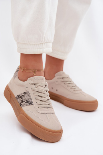 Sneakers tüüpi jalanõud Pealiste omad Ze INstasissekami Sellel ondu nahk Big Star TT274299 Halli värvi 2