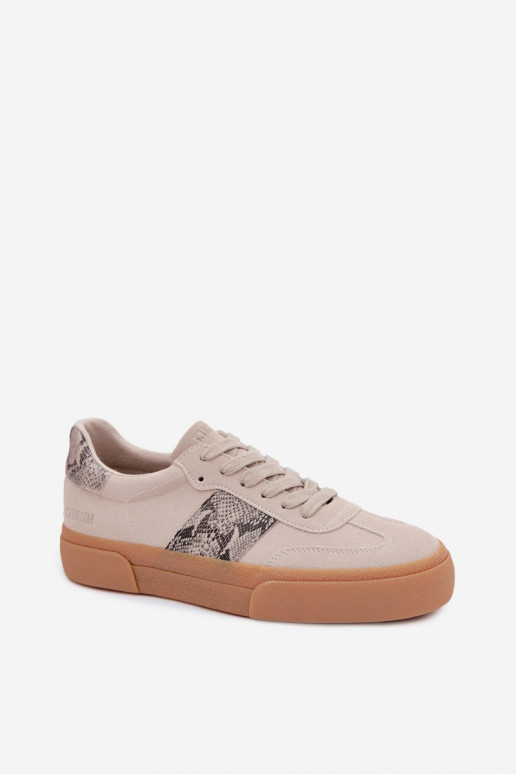 Sneakers tüüpi jalanõud Pealiste omad Ze INstasissekami Sellel ondu nahk Big Star TT274299 Halli värvi