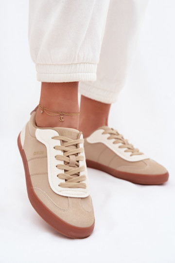 Sneakers tüüpi jalanõud Pealiste omad Big Star TT274420 beeži värvi 2
