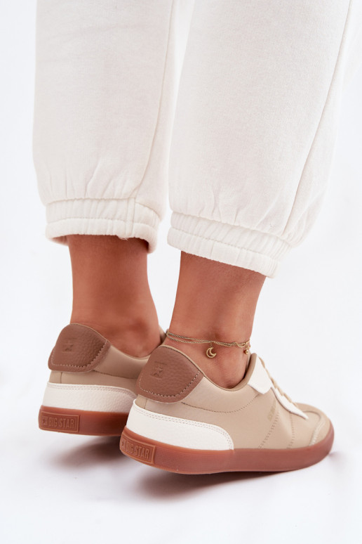 Sneakers tüüpi jalanõud Pealiste omad Big Star TT274420 beeži värvi