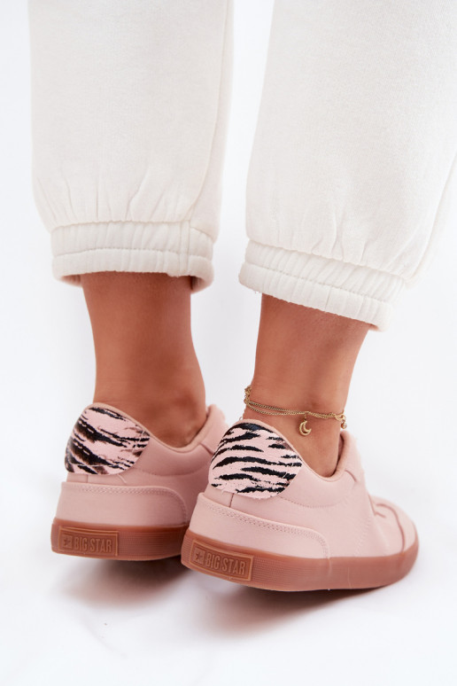 Sneakers tüüpi jalanõud Pealiste omad Riidest Big Star TT274359 Tumeroosad värvi