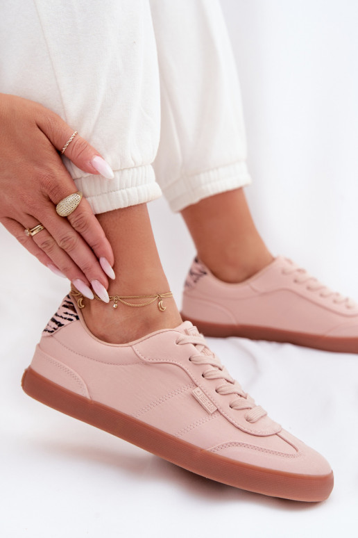 Sneakers tüüpi jalanõud Pealiste omad Riidest Big Star TT274359 Tumeroosad värvi