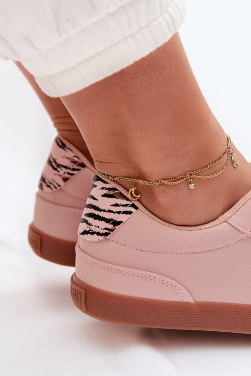 Sneakers tüüpi jalanõud Pealiste omad Riidest Big Star TT274359 Tumeroosad värvi