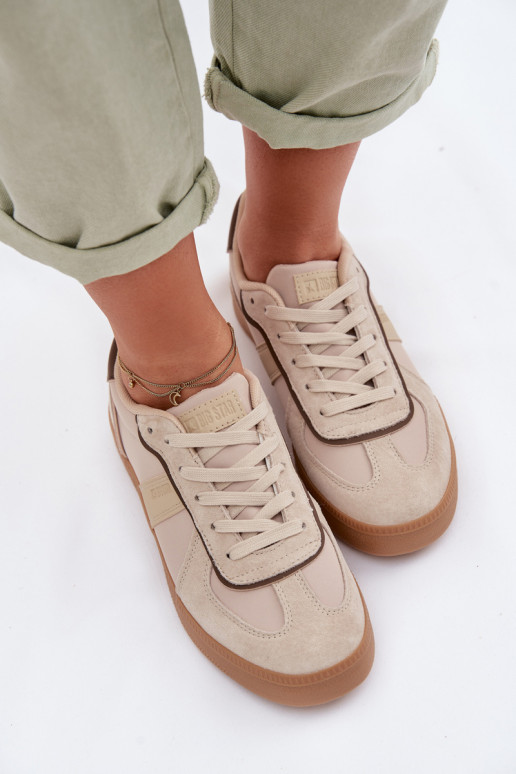Sneakers tüüpi jalanõud Pealiste omad Big Star TT274174 beeži värvi
