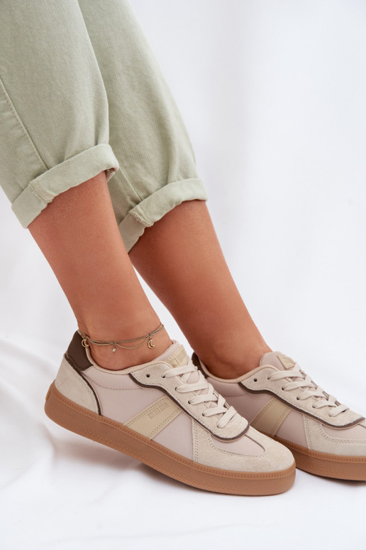 Sneakers tüüpi jalanõud Pealiste omad Big Star TT274174 beeži värvi
