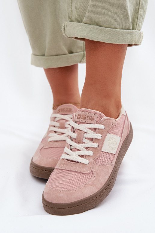 Sneakers tüüpi jalanõud Pealiste omad Big Star TT274175 Tumeroosad värvi