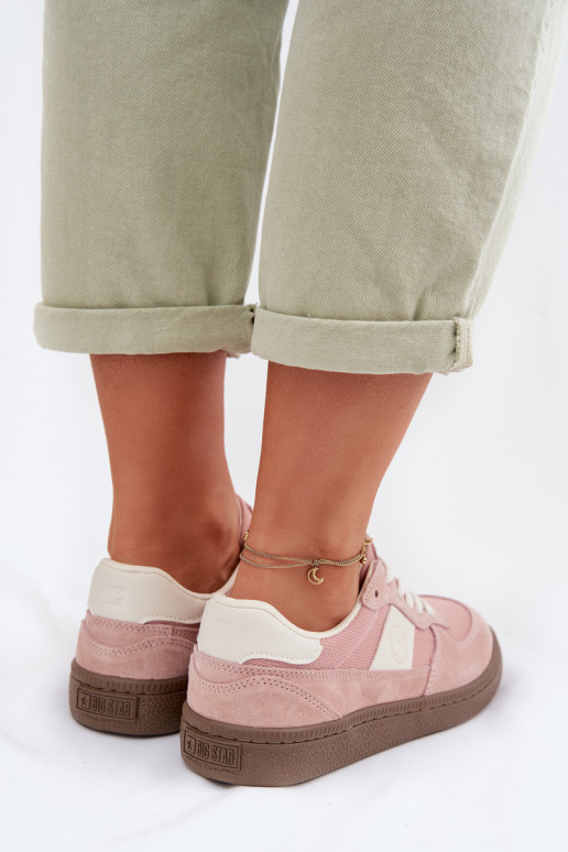 Sneakers tüüpi jalanõud Pealiste omad Big Star TT274175 Tumeroosad värvi