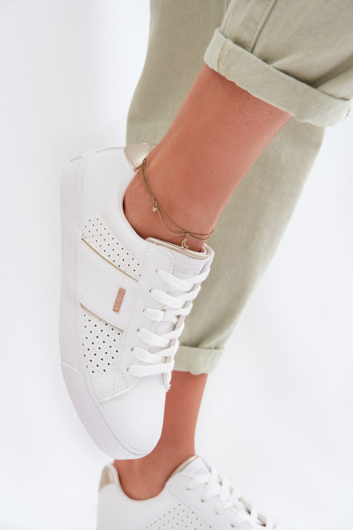 Sneakers tüüpi jalanõud Pealiste omad Ažuurne Big Star TT274291 valget värvi