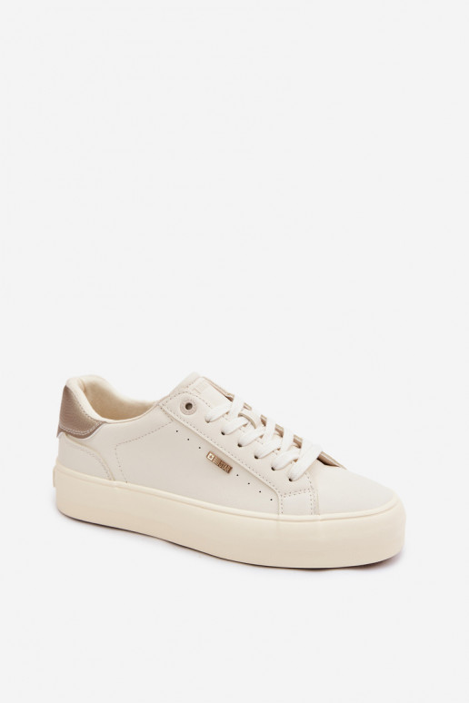 Sneakers tüüpi jalanõud platvormiga Big Star TT274806 beeži värvi