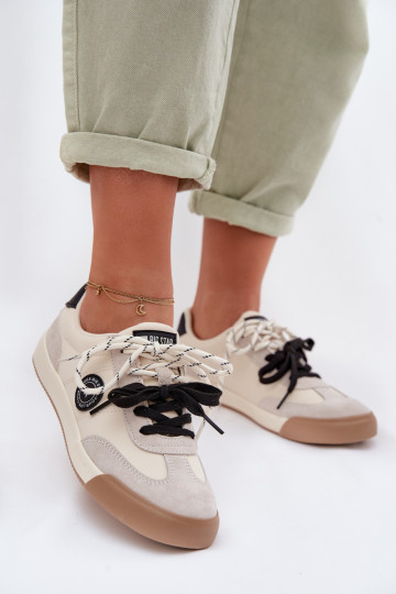 Sneakers tüüpi jalanõud Pealiste omadPodsisseójnym Paeladm Big Star TT274168 beeži värvi 2