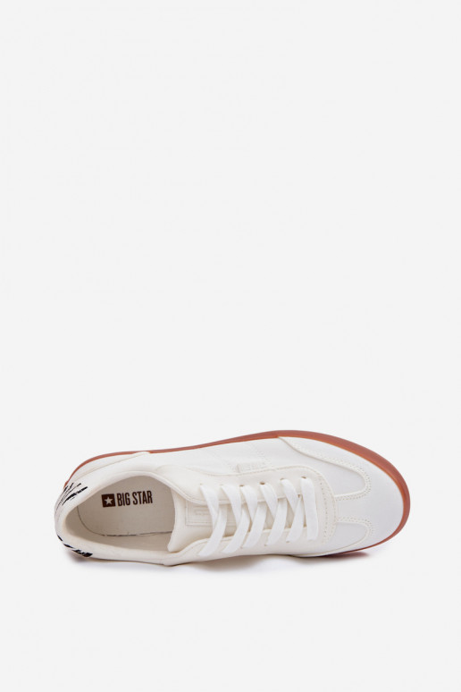 Sneakers tüüpi jalanõud Pealiste omad Riidest Big Star TT274357 valget värvi