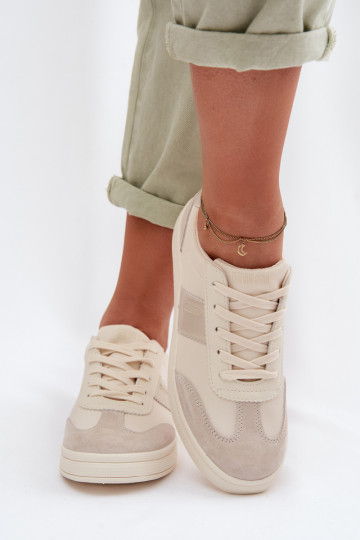 Sneakers tüüpi jalanõud Pealiste omad Big Star TT274155 beeži värvi