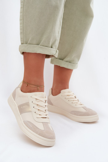 Sneakers tüüpi jalanõud Pealiste omad Big Star TT274155 beeži värvi 2