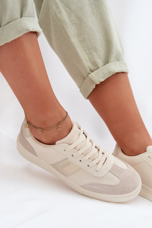 Sneakers tüüpi jalanõud Pealiste omad Big Star TT274155 beeži värvi