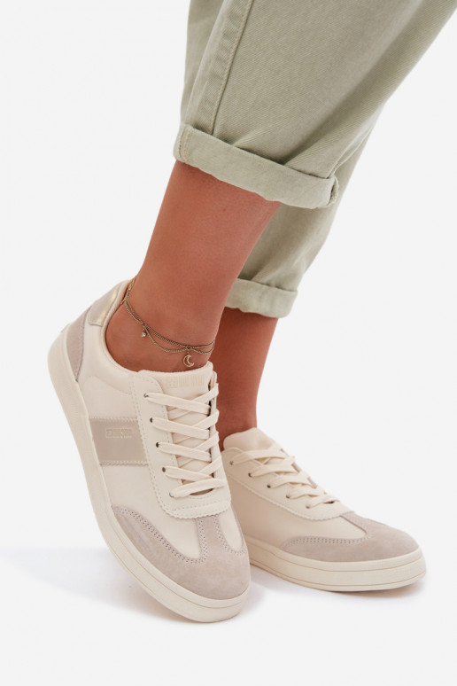 Sneakers tüüpi jalanõud Pealiste omad Big Star TT274155 beeži värvi