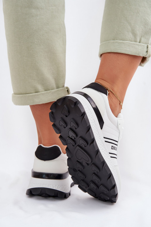 Sneakers tüüpi jalanõud Pealiste omad platvormiga Big Star TT274882 Hi-Poly System valget värvi