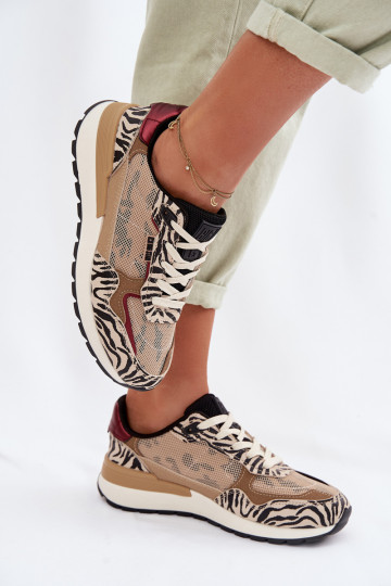 spordijalatsid Sneakers tüüpi jalanõud Pealiste omad Mustriline Big Star TT274333 beeži värvi