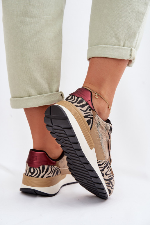 spordijalatsid Sneakers tüüpi jalanõud Pealiste omad Mustriline Big Star TT274333 beeži värvi