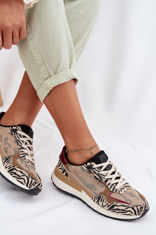 spordijalatsid Sneakers tüüpi jalanõud Pealiste omad Mustriline Big Star TT274333 beeži värvi