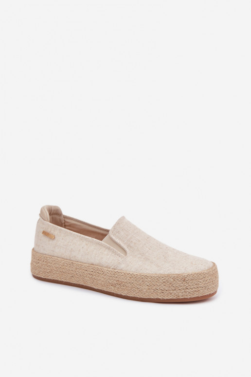 Espadrillid platvormiga Big Star TT274089 beeži värvi